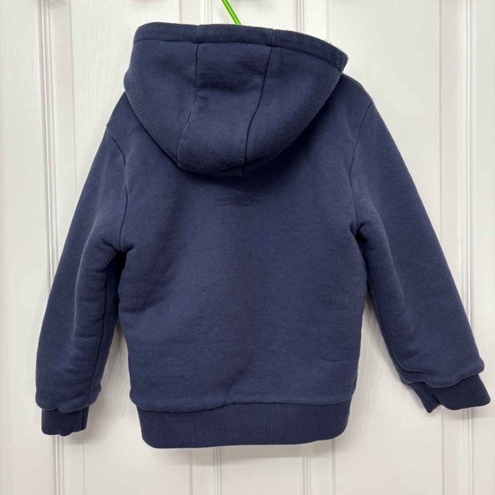 Navy & Cream Marvel Sherpa-Lined Zip Hoodie | Kids 4T - Picture 7 of 9